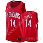 Canotte Basket Bambino New Orleans Pelicans 2019-20 Brandon Ingram 14# Rosso Statement Edition Swing..